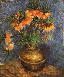Vincent Van Gogh Imperial Crown Fritillaria in a Copper Vase Norge oil painting art
